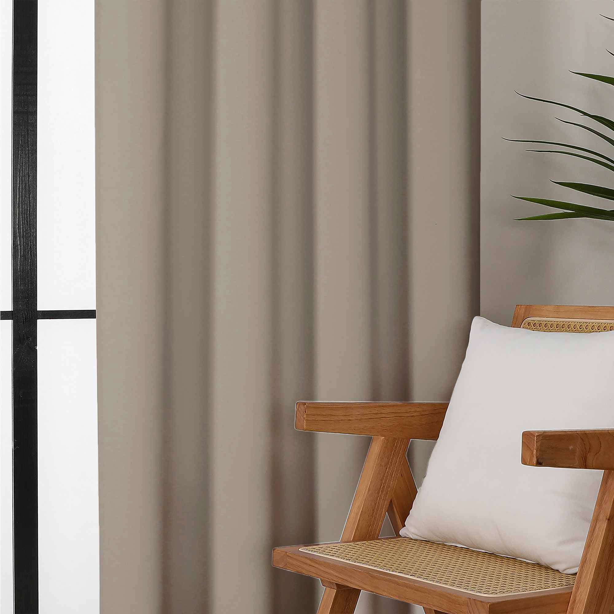 Everyday Elegance – Luxury Double-Layer 100% Blackout Curtain with Blackout Lining – Complete Light Blocking & Thermal Insulation - 1 panel