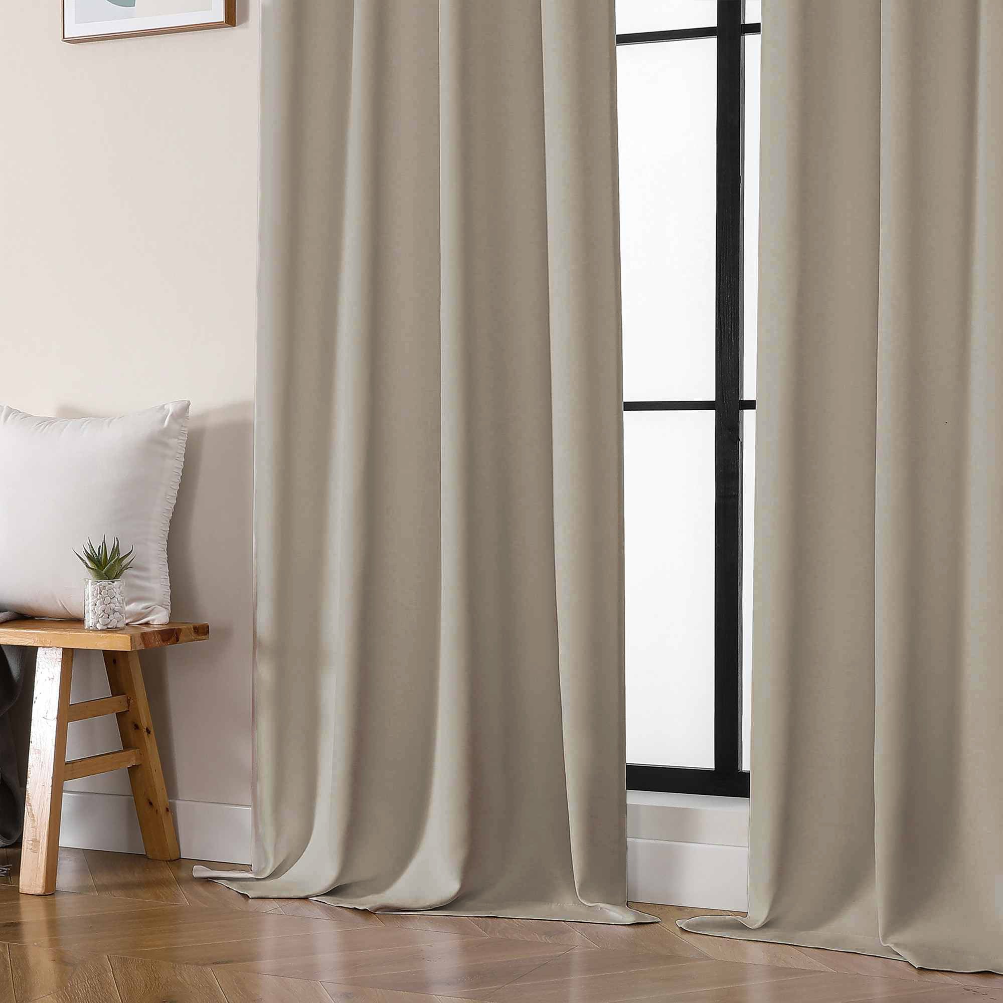 Everyday Elegance – Luxury Double-Layer 100% Blackout Curtain with Blackout Lining – Complete Light Blocking & Thermal Insulation - 1 panel