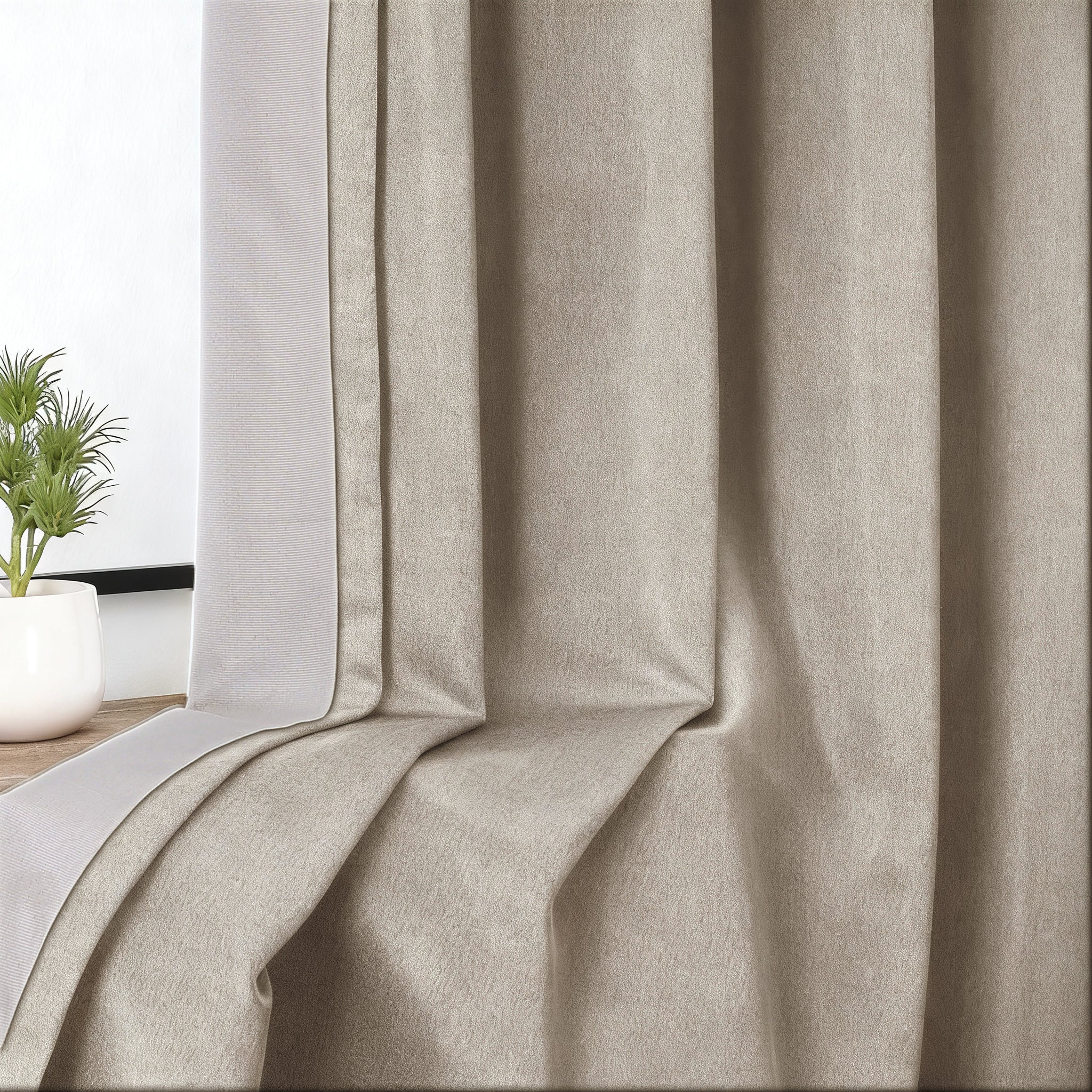 Everyday Elegance – Luxury Double-Layer 100% Blackout Curtain with Blackout Lining – Complete Light Blocking & Thermal Insulation - 1 panel
